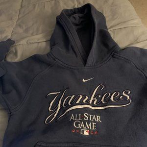 Yankees MLB 2008 All Star Game Hoodie Nike blue Size small- boys